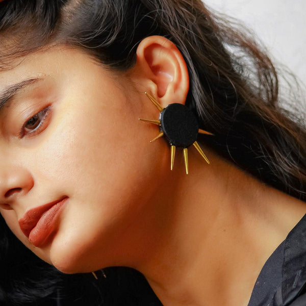 Black Sun Earrings - The Earth Store - Fashion Accessories